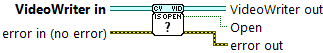 OpenLvVision_OpenCv.lvlib:VideoWriter.lvclass:VideoWriter IsOpen.vi