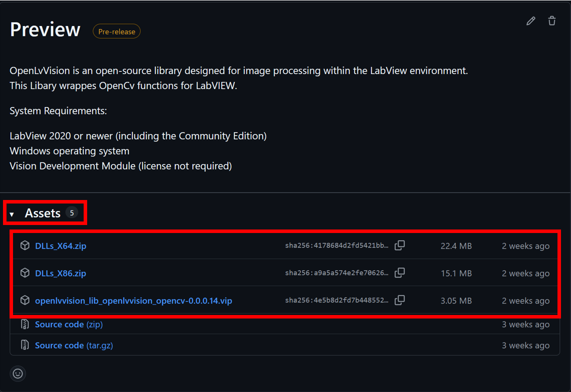 OpenCV Required Files