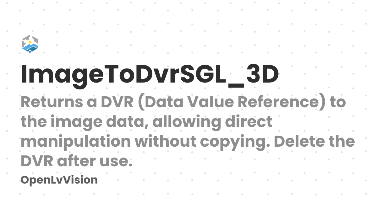 ImageToDvrSGL_3D | OpenLvVision
