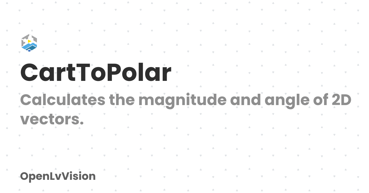 CartToPolar | OpenLvVision