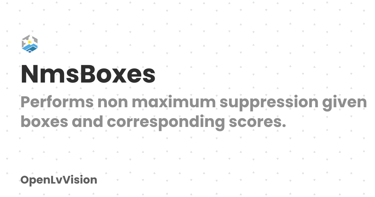 NmsBoxes | OpenLvVision