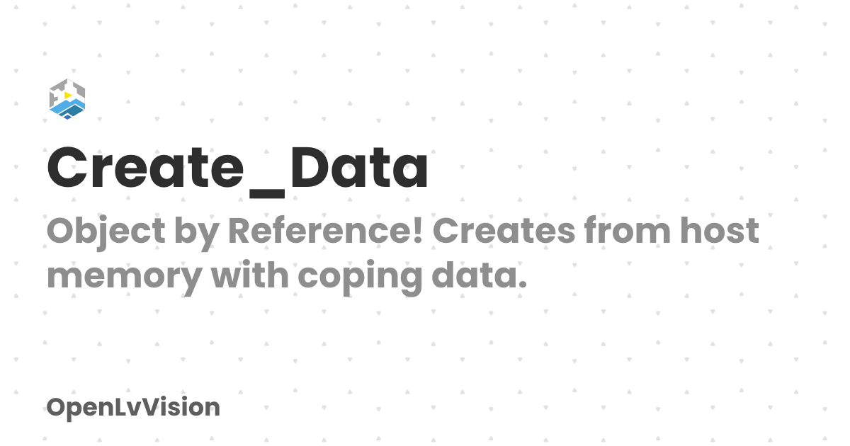 Create_Data | OpenLvVision