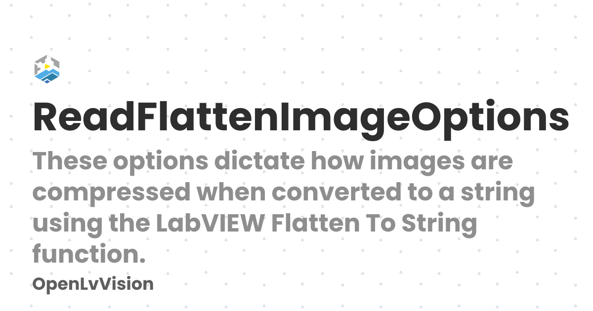 ReadFlattenImageOptions | OpenLvVision