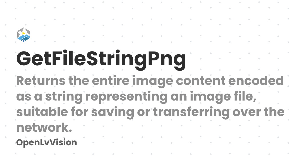 GetFileStringPng | OpenLvVision