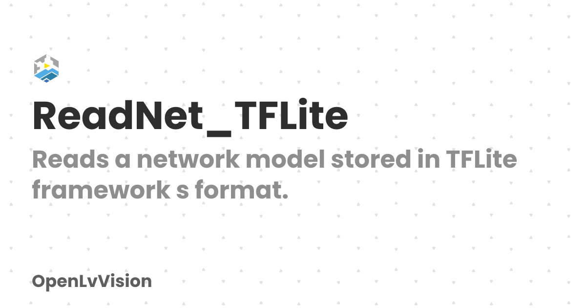 ReadNet_TFLite | OpenLvVision