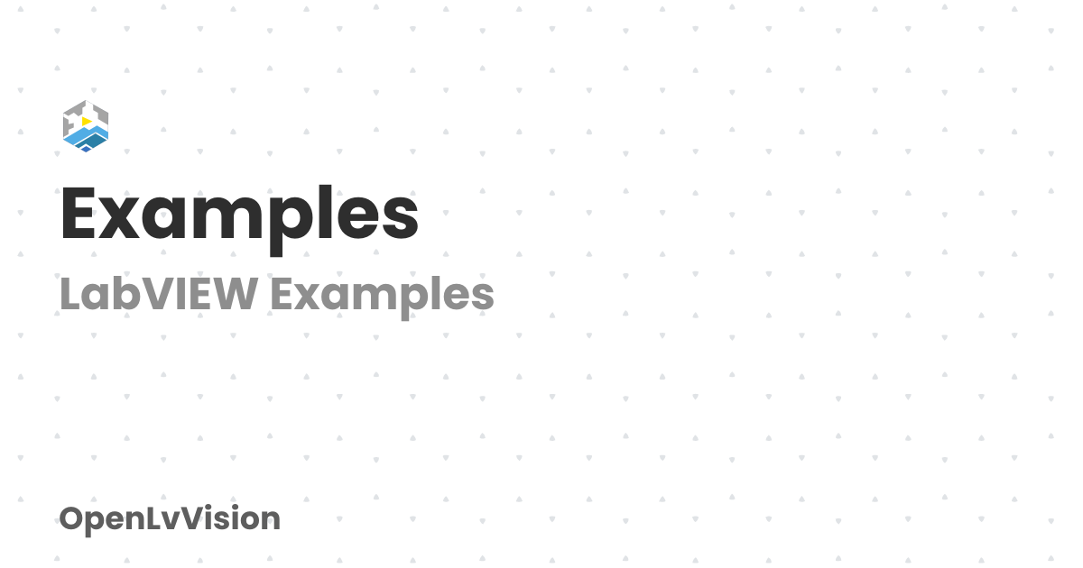 Examples | OpenLvVision