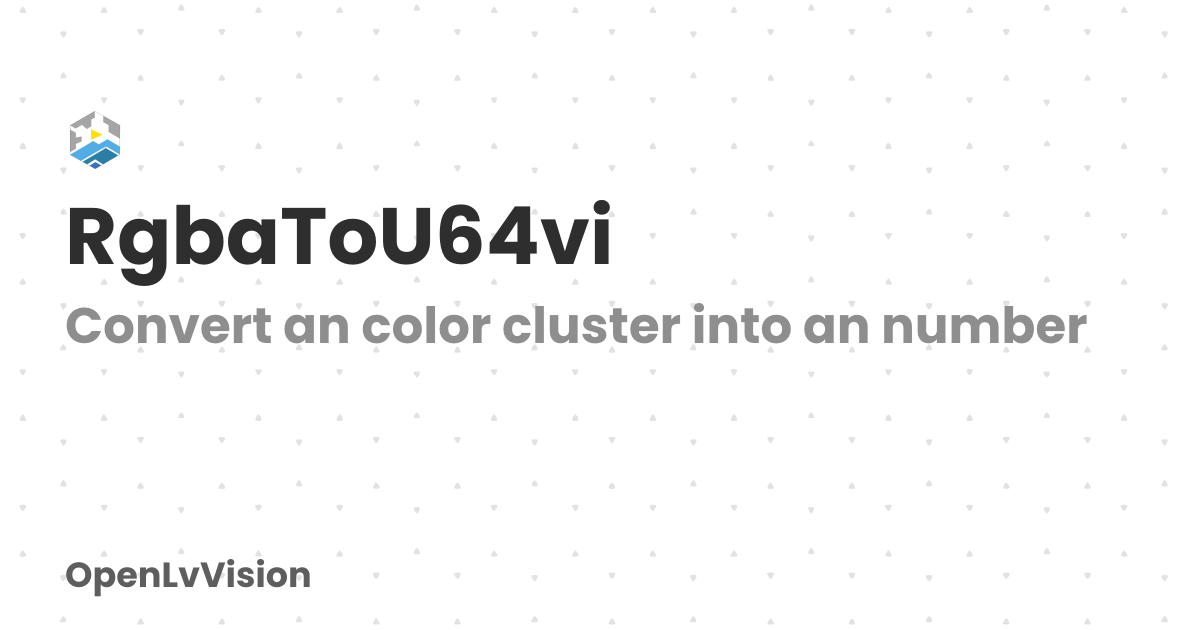 RgbaToU64vi | OpenLvVision