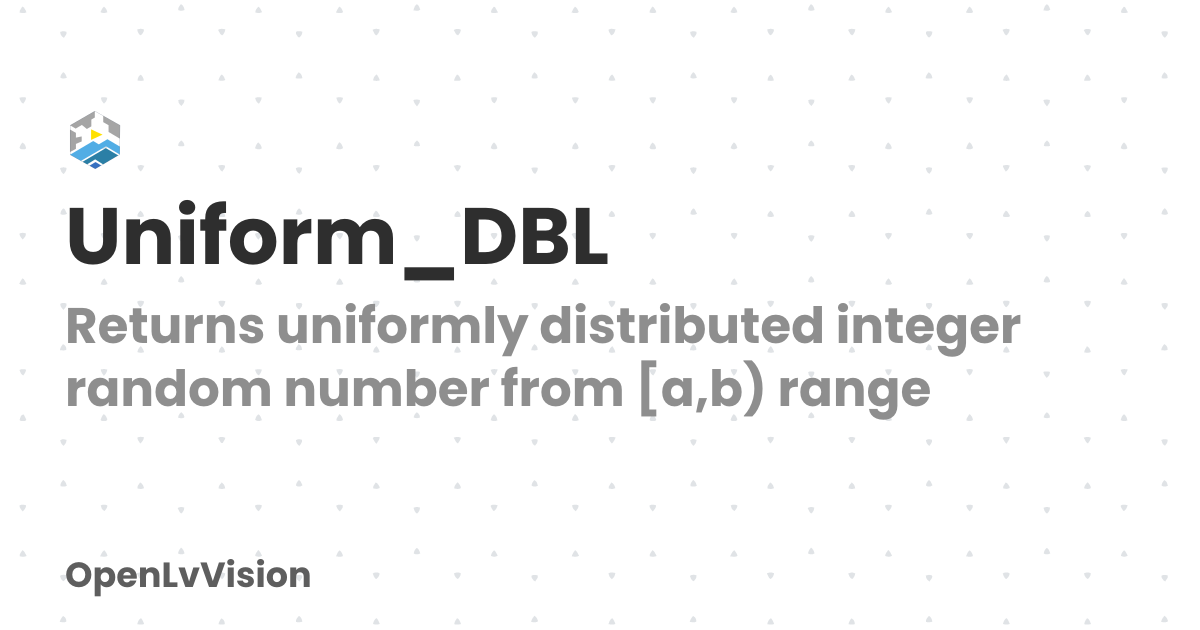 Uniform_DBL | OpenLvVision