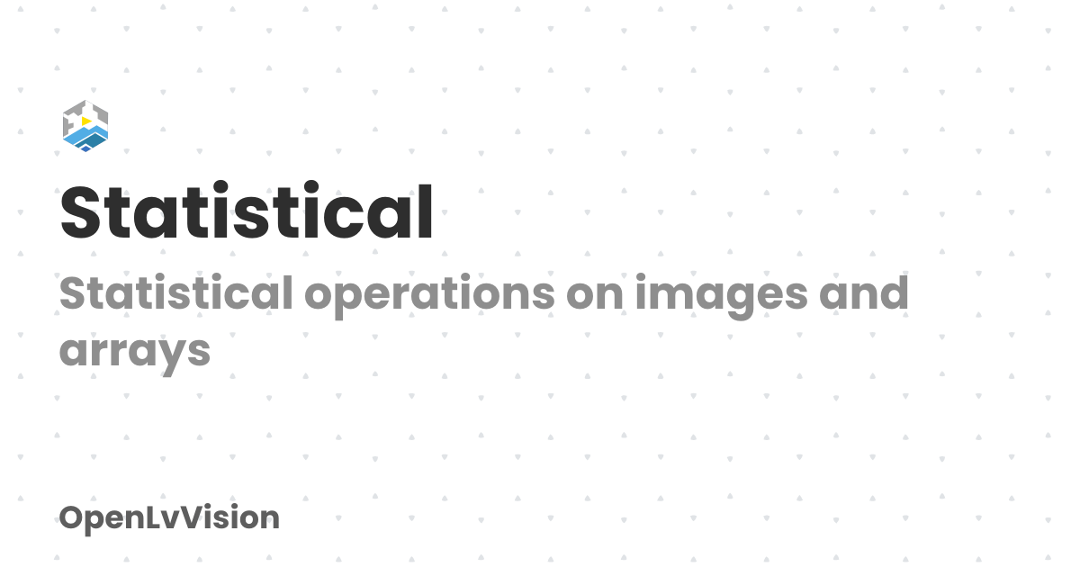 Statistical | OpenLvVision