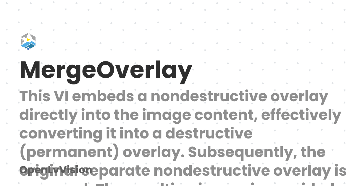 MergeOverlay | OpenLvVision