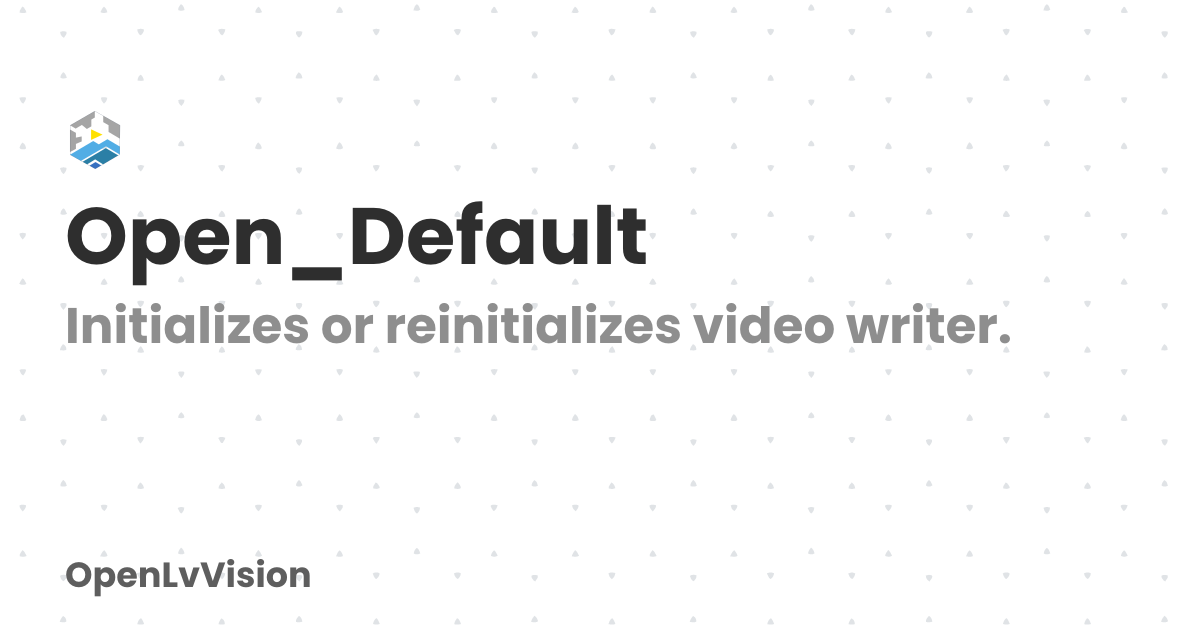 Open_Default | OpenLvVision