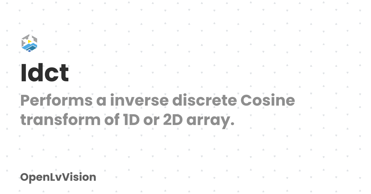 Idct | OpenLvVision