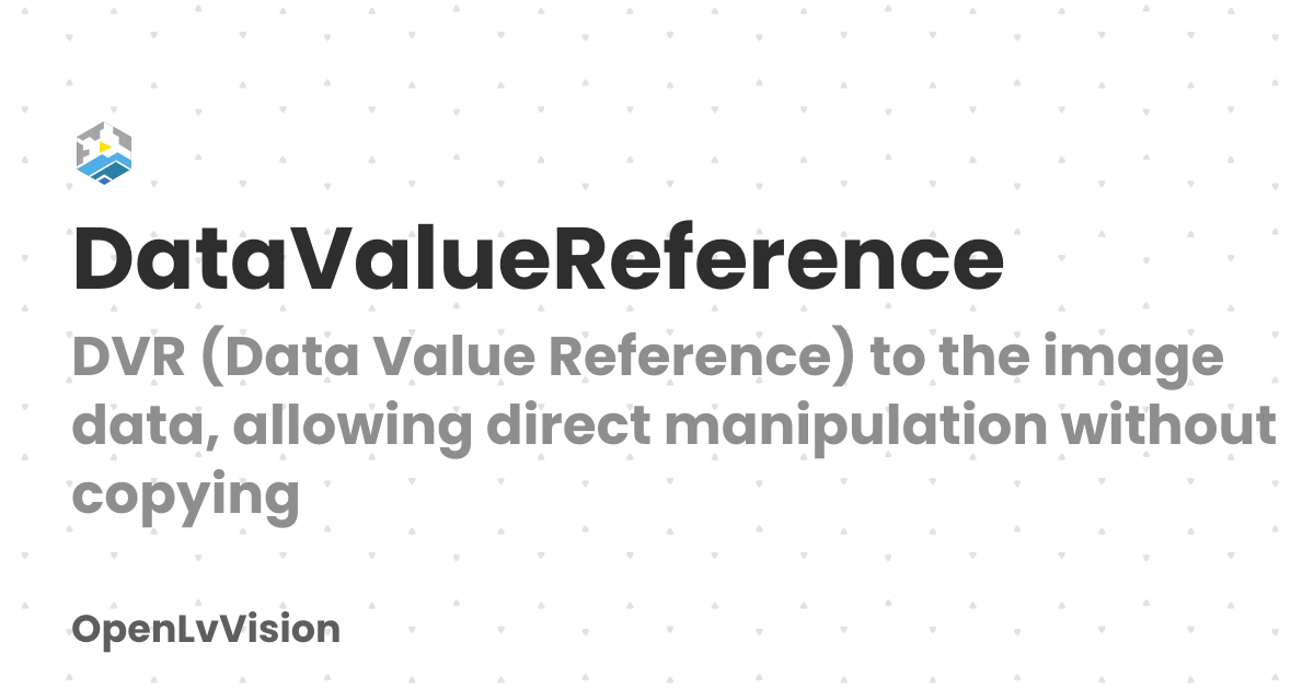 DataValueReference | OpenLvVision
