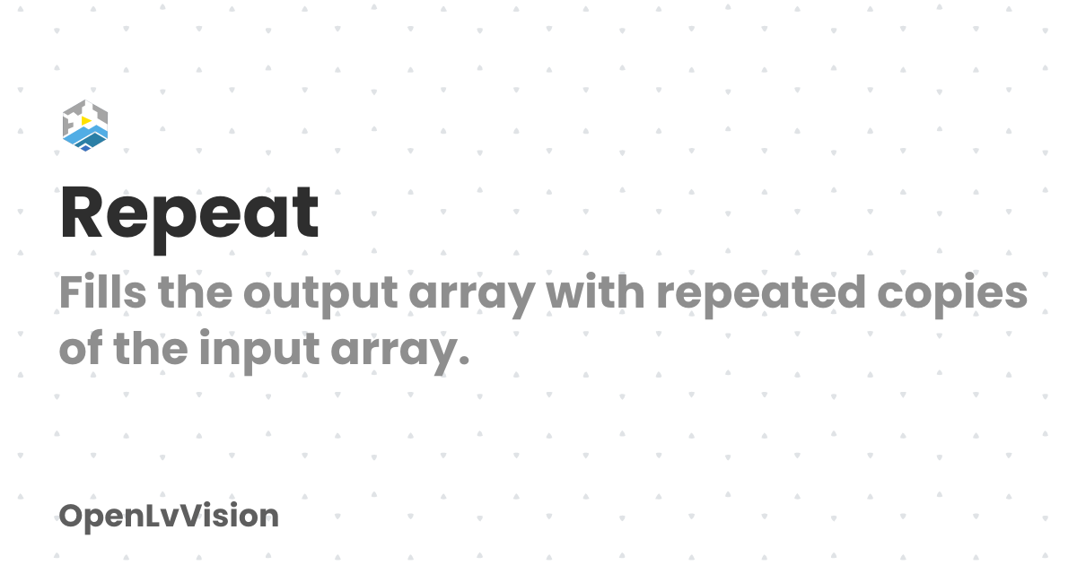 Repeat | OpenLvVision