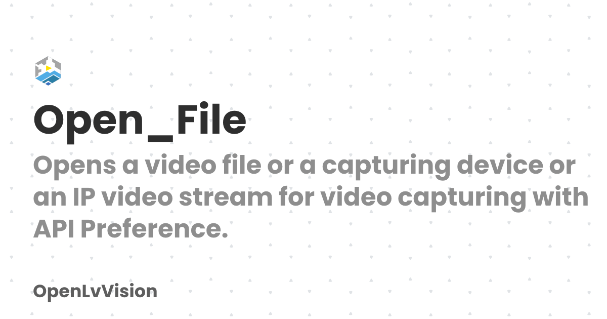 Open_File | OpenLvVision