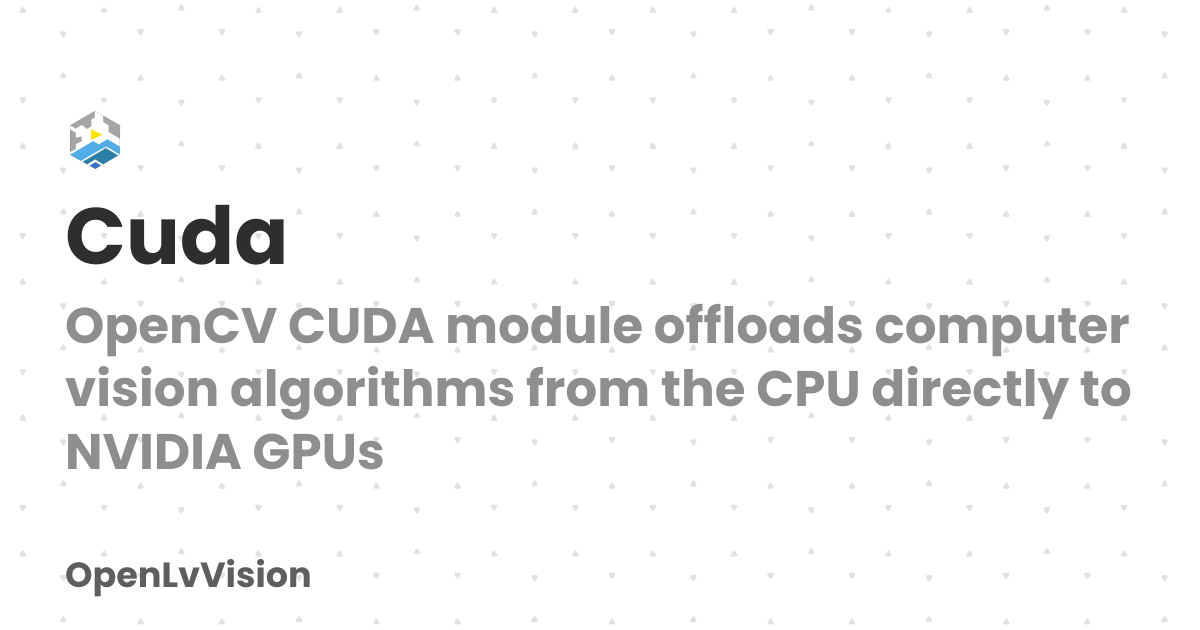 Cuda | OpenLvVision