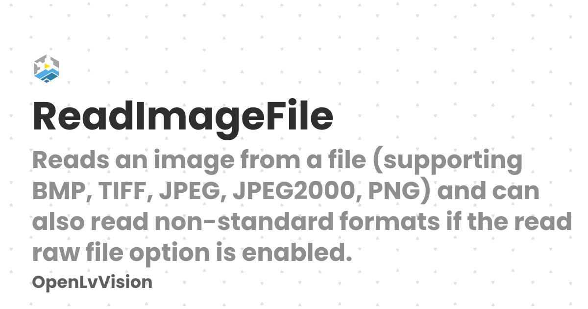 ReadImageFile | OpenLvVision